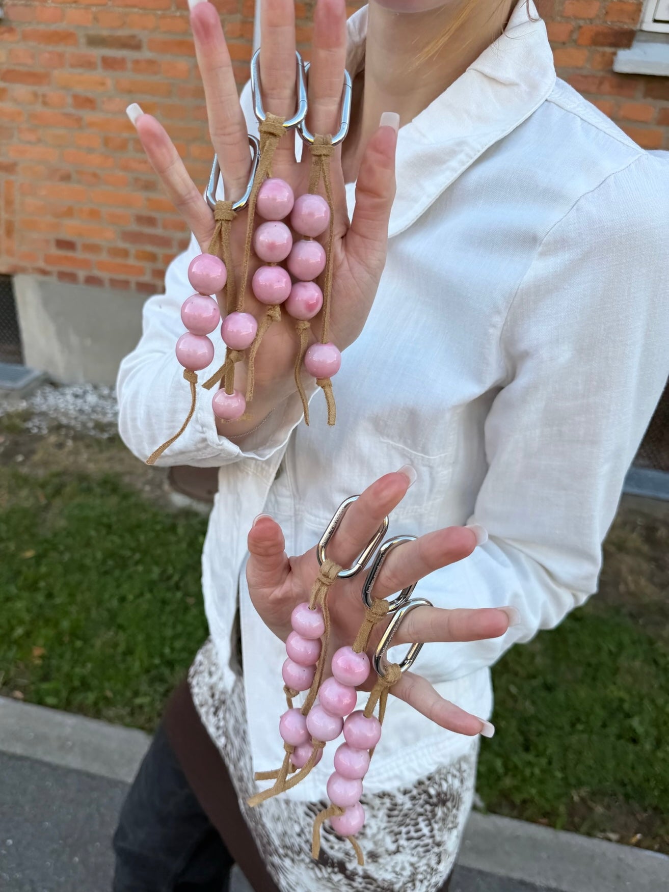 bubblegum beige charm