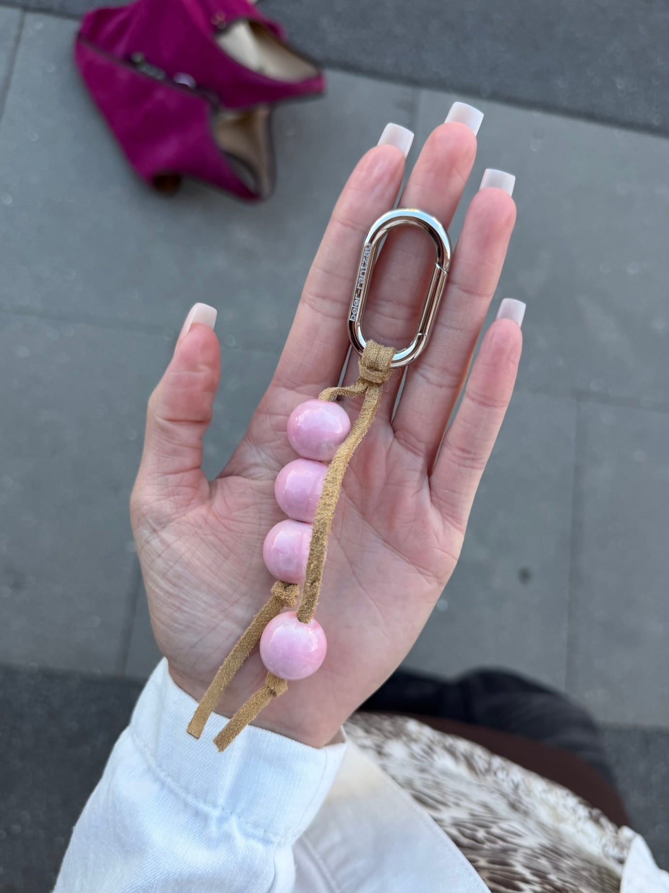 bubblegum beige charm